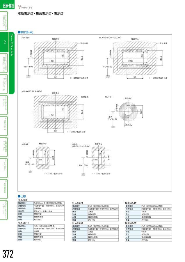 ⭐アイホン⭐液晶表示灯　NLX-6LC 7インチモニター　訳あり 楽天市場】アイホン NLX-6LC Vi-nurse 液晶表示灯【7型モニター