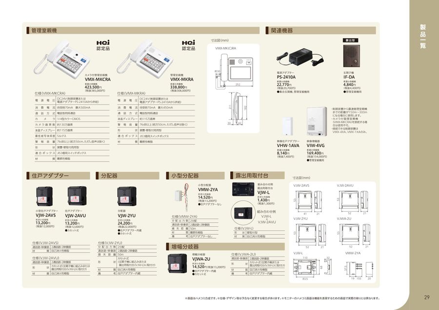 【専用ページ】 アイホン VMX-MKRA 管理室親機【カメラなし】 据置・壁取付両用