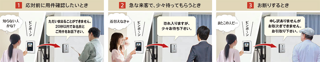 手動おまかせ応答使用イメージ