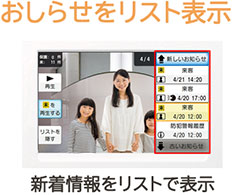 お知らせをリスト表示
