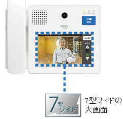 7型ワイドの大画面。ズーム、ズーム画面表示中は画面の移動も可能