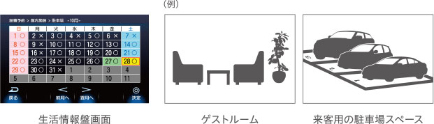 マンション内の施設予約が可能